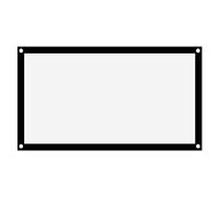 Weiyiroty 60in 16:9 HD Matte Finish Polyester Foldable Projector Screen, Manual Operation for Home Theater, Office Party, Classroom