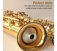 Weiyiroty Aluminum Alloy Narrows The Tone Noise Remove Muffle The Overtones Saxophone Mute, Soprano Saxophone Mute Dampener, for Soprano Saxophones Practice