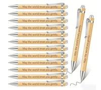 WEIYOUDP Custom Engraving Logo/Name Bamboo Pen Personalized Ballpoint Pens Wedding Gift Favors for Guest Baby Shower Decoration Baptism Party Pen,Black Ink (150pcs)