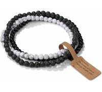 WEIZAIJY 3 Piece Mini Bead Bracelet | 4mm | Premium Natural Stone Bracelet for Women - Elegant Healing Gemstone Jewelry (Style A)