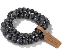 WEIZAIJY Healing Crystal Bracelets for Women 8mm Natural Stone Beaded Stretch Bracelet Amethyst Jewelry Gifts (Style 21)