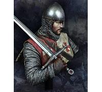 weizhang 1/10 Military Theme Ancient European Knight Resin Bust Model unpainted and self-Assembled Miniature kit-TA8255