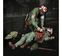 weizhang 1/35 Resin Soldier Model Kit for Wounded American Soldiers in World War II (2 Persons) unpainted and self-Assembled die-Casting Miniature kit-K7A492