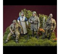 weizhang 1/35 World War II military Belgian Army resin soldier model kit (4 persons) unpainted and self-assembled die-casting miniature kit-K9A62