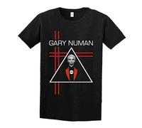 WEIZHINA Gary Numan T Shirt Men Regular Fit Cotton242 Black Black L