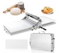 WEIZIIA Dough Roller Adjustable Thickness, Folding Dough Roller Machine,With Sheeter Board Manual Dough Roller Machine, For Pizza, Croissants, Pastry & Fondant Table Top Design Type400
