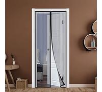 WEIZON Magnetic Screen Door 2021 Upgraded 150 x 205 cm for Door Screen Mesh Curtain Fits for Door,Summer Ventilation Keep Away from Mosquitoes Insects - (Black)