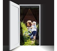 WEIZON Magnetic Screen Door 2021 Upgraded 75 x 200 cm Top-to-Bottom Seal Automatically for Balcony Sliding Living Room Children's Room (Black)