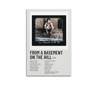 WEJWHHTHUU From A Basement On The Hill - Elliott Smith Posters Canvas Cover Print Aesthetic Poster Modern Art Painting for Living Room 12x18inch(30x45cm) Unframe-style