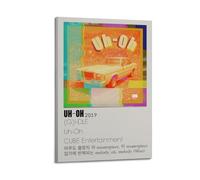 WEJWHHTHUU I-dle Uh-Oh Posters Canvas Cover Print Aesthetic Poster Modern Art Painting for Living Room 12x18inch(30x45cm) Frame-style