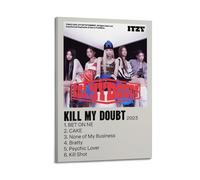 WEJWHHTHUU ITZY KILL MY DOUBT Posters Canvas Cover Print Aesthetic Poster Modern Art Painting for Living Room 20x30inch(50x75cm) Frame-style