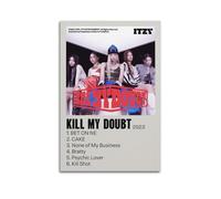 WEJWHHTHUU ITZY KILL MY DOUBT Posters Canvas Cover Print Aesthetic Poster Modern Art Painting for Living Room 20x30inch(50x75cm) Unframe-style