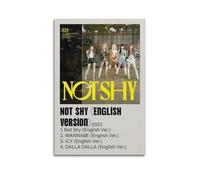 WEJWHHTHUU ITZY Not Shy Posters Canvas Cover Print Aesthetic Poster Modern Art Painting for Living Room 20x30inch(50x75cm) Unframe-style