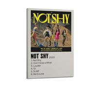 WEJWHHTHUU ITZY Not Shy1 Posters Canvas Cover Print Aesthetic Poster Modern Art Painting for Living Room 20x30inch(50x75cm) Frame-style