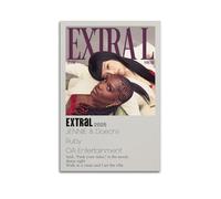 WEJWHHTHUU JENNIE & Doechii ExtraL Posters Canvas Cover Print Aesthetic Poster Modern Art Painting for Living Room 12x18inch(30x45cm) Unframe-style