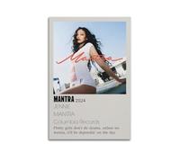 WEJWHHTHUU JENNIE Mantra Posters Canvas Cover Print Aesthetic Poster Modern Art Painting for Living Room 24x36inch(60x90cm) Unframe-style