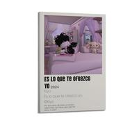 WEJWHHTHUU Kiyo Es Lo Que Te Ofrezco Yo Posters Canvas Cover Print Aesthetic Poster Modern Art Painting for Living Room 20x30inch(50x75cm) Frame-style