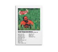 WEJWHHTHUU Los Piojos Verde Paisaje Del Infierno Posters Canvas Cover Print Aesthetic Poster Modern Art Painting for Living Room 12x18inch(30x45cm) Unframe-style