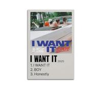 WEJWHHTHUU STAYC I WANT IT Posters Canvas Cover Print Aesthetic Poster Modern Art Painting for Living Room 16x24inch(40x60cm) Unframe-style