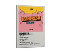 WEJWHHTHUU STAYC TEENFRESH Posters Canvas Cover Print Aesthetic Poster Modern Art Painting for Living Room 12x18inch(30x45cm) Frame-style