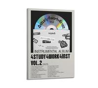 WEJWHHTHUU TripleS 4study4work4inst Vol.2 Posters Canvas Cover Print Aesthetic Poster Modern Art Painting for Living Room 20x30inch(50x75cm) Frame-style