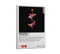 WEJWHHTHUU Violator By Depeche Mode Posters Canvas Cover Print Aesthetic Poster Modern Art Painting for Living Room 24x36inch(60x90cm) Frame-style