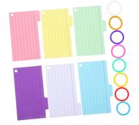 WEKADRIN 1 Set Spiral Memo Pad Colored Index Cards with Rings Pocket Sized Notepad for Students Teachers Easy to Use for Notes Study Thick Paper Random Color