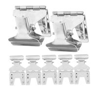WEKADRIN 10 Pcs Stainless Steel Metal Sign Clips Price Tag Holders with Pop Advertising Clip for Retail Supermarkets Bread Stores Merchandise Display Rack