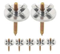 WEKADRIN 10 Sets Bird Cage Perch Fixing Screws Nuts Gaskets Kit for Bird Stand Hamster Springboard Lightweight Cage Repair Supplies