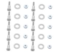 WEKADRIN 10 Sets Trimmer Replacement Screws Compatible with Wahl Adjustment Rod Screws with Nuts and Gaskets Anti-loosening for Precise Hair Clipper Trimming Maintenance