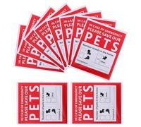 WEKADRIN 10 Sheets Pet Emergency Alert Stickers for Windows Fire Rescue Decals with Clear Instructions Easy to Apply and Remove Safety Accessory for Cats and Dogs