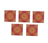 WEKADRIN 100 Pcs Burgundy Printed Wedding Paper Napkins 33X33Cm, 5pcs Banquet Luncheon Serviettes for Party Table Decoration
