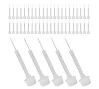 WEKADRIN 100pcs 100pcs Replacement Nail Polish Brushes Soft Thin Bristle Nail Art Fine Detail Tips for Polish Application Easy Swap for DIY Manicure and Salon Use