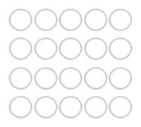 WEKADRIN 100pcs 4mm Elastic Hair Ties High Stretch Ponytail Holders Black and Light Grey Hair Bands for Women and Girls Accessories