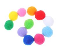 WEKADRIN 100pcs Assorted Pom Poms Kitten Fluffy Balls for Craft DIY Creative Decorations Soft Felt Balls for Projects Handmade and Party Garland Accents