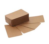 WEKADRIN 100Pcs Blank Trading Cards Double-Sided DIY Hand-Painted Word Cards for Notes Memo and Message Accessories Compact Kraft Paper for Study Revision and Creative Projects