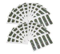 WEKADRIN 100pcs Glow in The Dark Bandages Cartoon Wavy Design, Small Adhesive Wound Care Patches for Finger Injuries, Portable and Breathable Wound Stickers for ’S Night Use