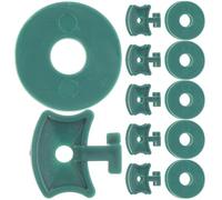 WEKADRIN 100pcs Greenhouse Plant Clips and Plastic Fixing Clamps with Washers for Insulation Netting Garden Net Support Accessories for Climbing Plants and Protection