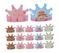 WEKADRIN 100Pcs Paper Crowns for Birthday Party Cartoon Paper Crown Hats for Boys and Decorative Party Supplies to Celebrate and Create Fun Memories