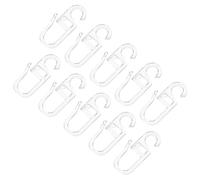 WEKADRIN 100pcs Plastic Curtain Holdbacks Wall Hooks Tiebacks for Window Drapes Household Curtain Hanger Multi-use Hooks with Rope Tiebacks for Home Décor
