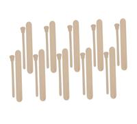 WEKADRIN 100pcs Wooden Waxing Sticks Portable Wax Applicators Hair Removal Spatulas with Polished Edges for Facial Use Salon and Home Hair Removal Supply