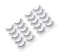 WEKADRIN 10pairs Faux Eyelashes Natural False Lash Artificial Makeup Lash for Everyday Party Occasion