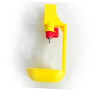 WEKADRIN 10PCS Automatic Hanging Chicken Waterer Yellow Integrated Poultry Drinking Fountain for Chickens Ducks Geese Practical Drip Water Dispenser for Home and Commercial Farms Reduces