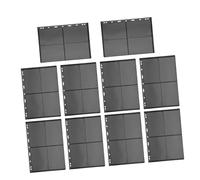WEKADRIN 10pcs Black Pvc Double Sided Stamp Album Pages for Collectors Binder Inserts for Stamps and Banknotes Versatile Storage Sheets