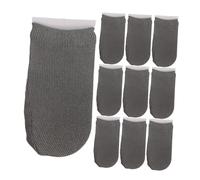 WEKADRIN 10Pcs Carbon Fiber Gaming Finger Sleeves High Sensitivity Breathable Finger Covers for Mobile Game Touchscreen Protection Anti-slip Fingertip Guards for Professional