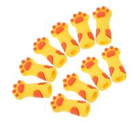 WEKADRIN 10pcs Cat Paw Silicone Nail Cuticle Caps Elastic Protective Sleeves for Nipper Tweezers Scissors Manicure Pedicure Tool Covers Safe Fit Non-slip and Hygienic