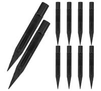 WEKADRIN 10pcs Garden Solar Lamp Stakes LED Ground Stake Spikes Plastic Replacement Accessories 17x160mm Sturdy Outdoor Lighting Accessories for Patio and Lawn