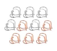 WEKADRIN 10pcs Heart-shaped Hair Claw Clip Cute Simple Styling Accessory Nonslip Strong Hold Mental Jaw Clamps for Girls Little Love Heart Hairdo