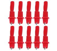 WEKADRIN 10pcs Insulated Electrical Test Clamps Alligator Clip Small Test Clips with Quick Release Mechanism Strong Clamping Force Nickel-Plated Steel PVC for Electronic Engineering
