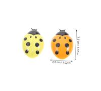 WEKADRIN 10pcs Ladybird Refrigerator Magnets Colorful Locker Decor for Kitchen Office Whiteboard Magnetic Fridge Stickers with Fun Pattern for Home Organization